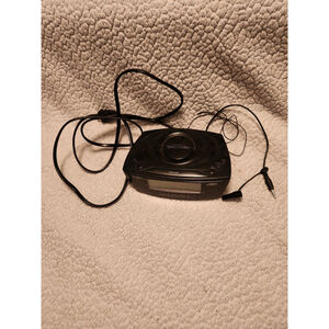 Vintage 2000's Timex large display alarm clock radio and with battery ba…